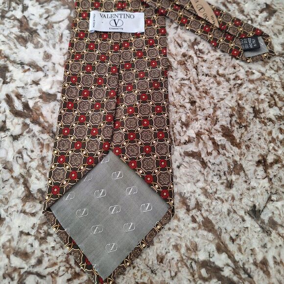 VALENTINO MEN TIE 100% silk - Picture 3 of 8